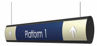 Panneaux lumineux suspendus